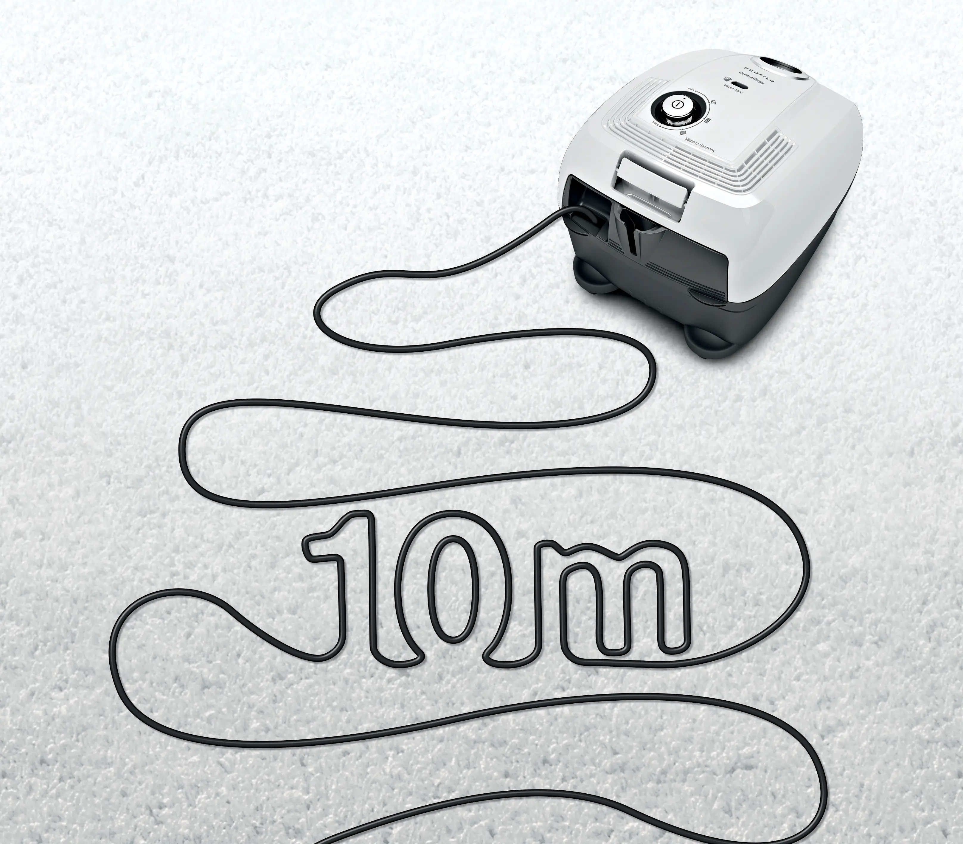 Toz torbalı Süpürge Beyaz