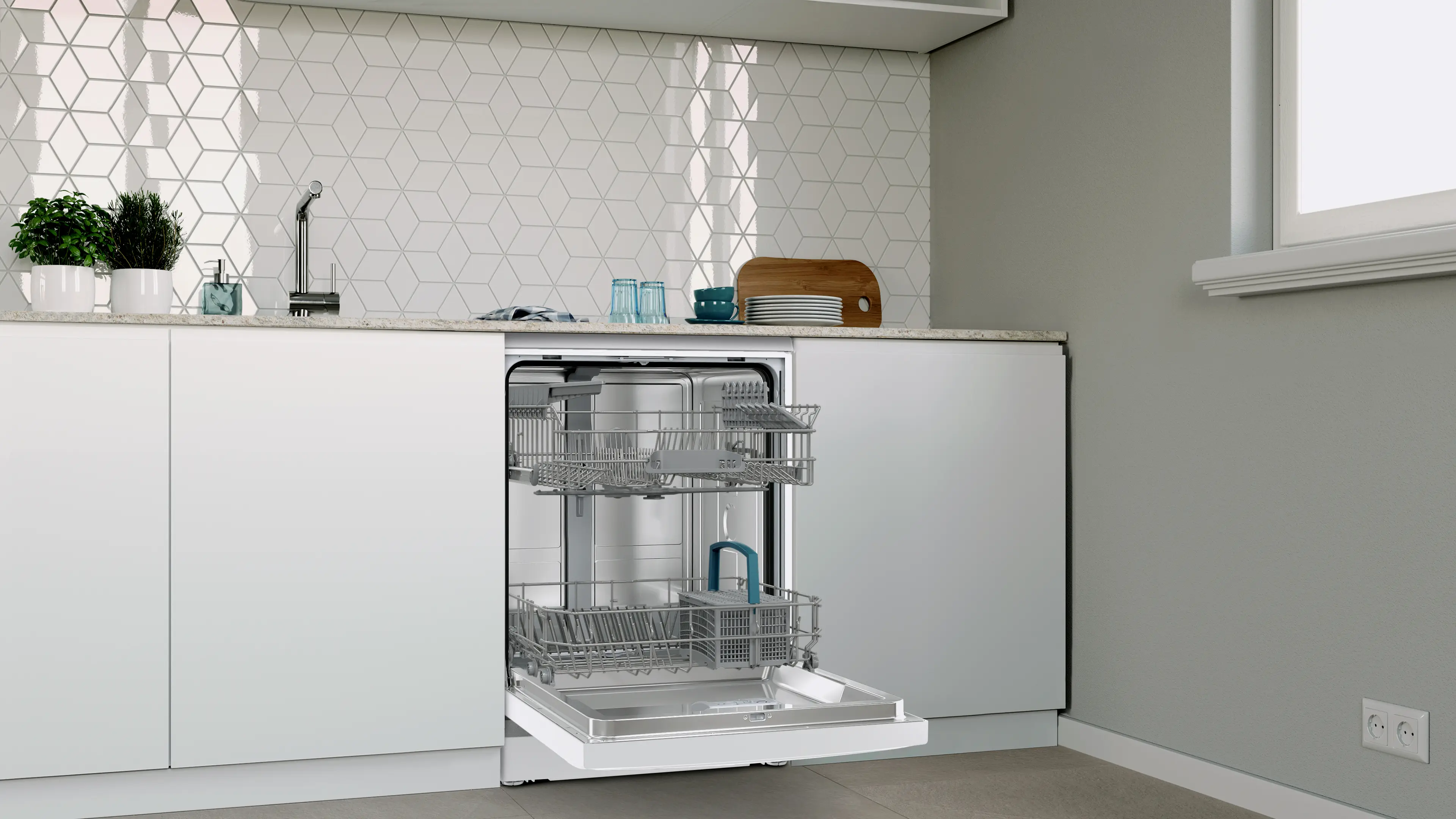 Solo Bulaşık Makinesi 60 cm Beyaz